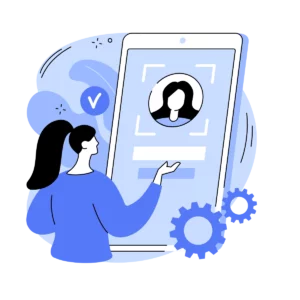 Une-femme-utilisant-un-smartphone