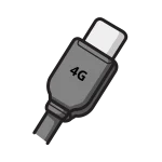 Câble-USB-noir-et-blanc- avec-les-mots-4G-écrit-dessus Câble-USB-noir-et-blanc- avec-les-mots-4G-écrit-dessus