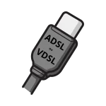 Câble-USB-noir-et-blanc- avec-les-mots-ADSL-ou-VDSL-écrit-dessus Câble-USB-noir-et-blanc- avec-les-mots-ADSL-ou-VDSL-écrit-dessus
